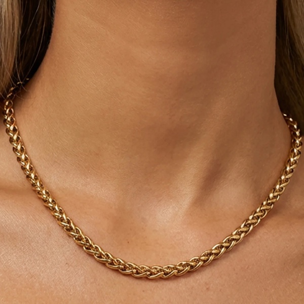 MUCHV Chunky Twisted Chain Necklace