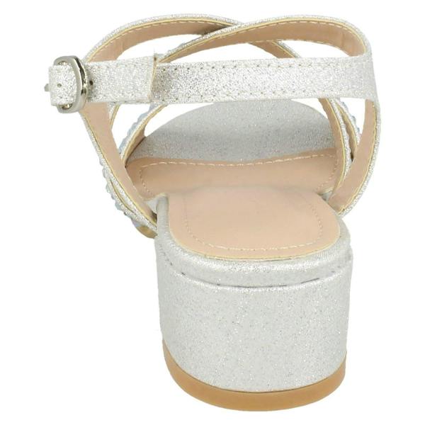 Spot On Girls Spot On Mid Heel Mule Sandals H1105