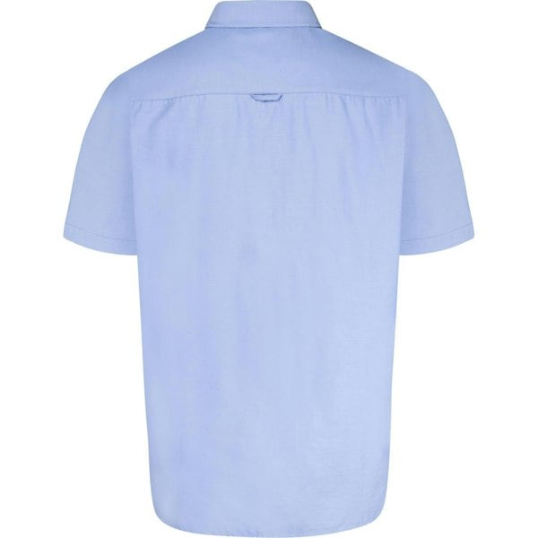 Duke Mens D555 James Oxford Kingsize Short-Sleeved Shirt - Sky Blue