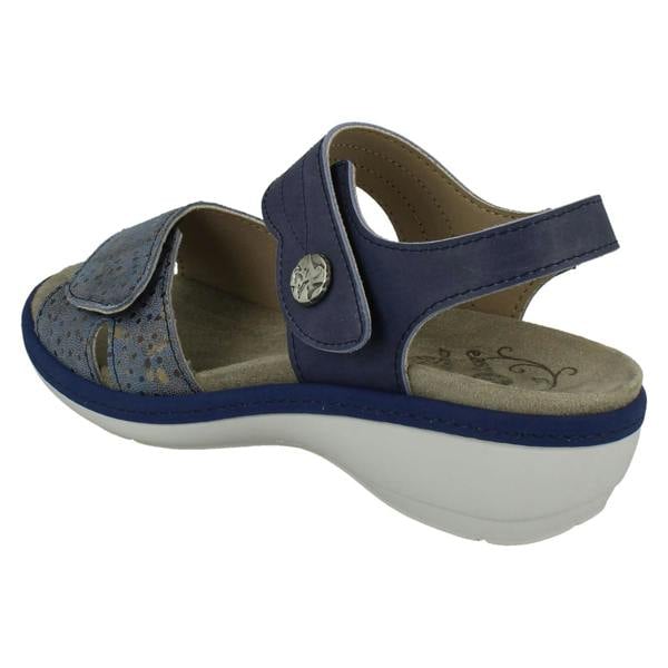 DB Shoes Ladies DB Shoes Double Strap Variable Fit Sandals Rosefinch