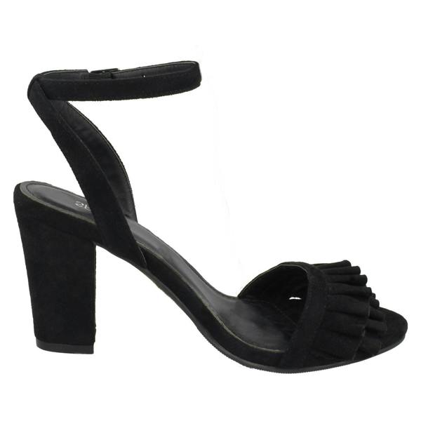 Spot On Ladies Spot On Mid Chunky Heel Sandals