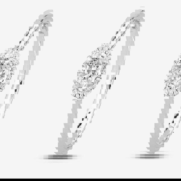 1888 Collection Platinum Brilliant Cut 0.33ct Diamond Floating Halo Ring DSR21