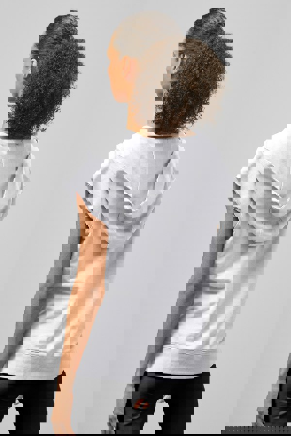 ENORSIA Sleeveless Raw Edge Hoodie