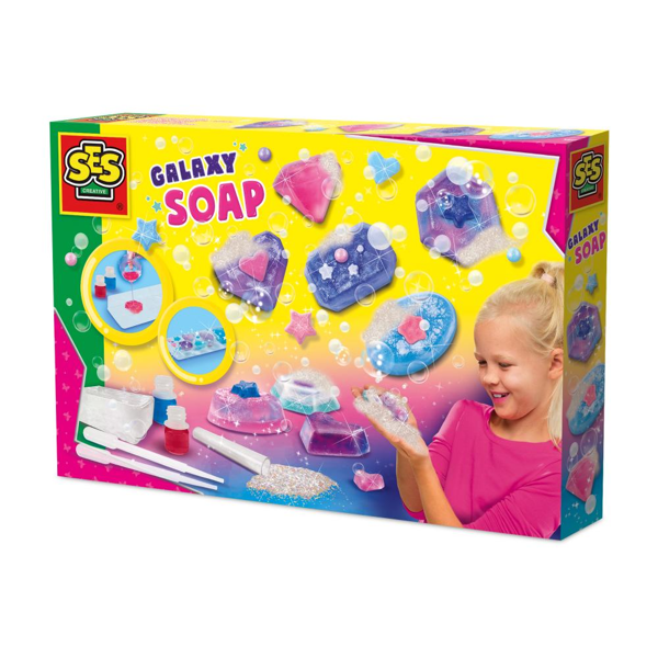 SES Creative Making galaxy soaps