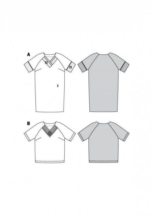 Burda Sewing Pattern 6018 Tops and Dresses For Women, 18-28 (44-54) - Intermediate