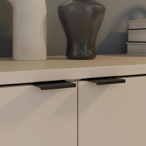 Furniture To Go Ganymede 2 Door Cupboard with Drawer in Sand