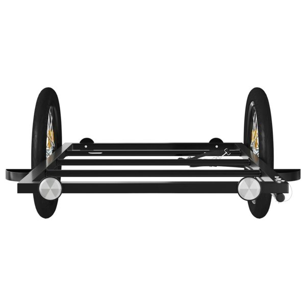 Berkfield Bike Cargo Trailer Black 135x68x37 cm Iron