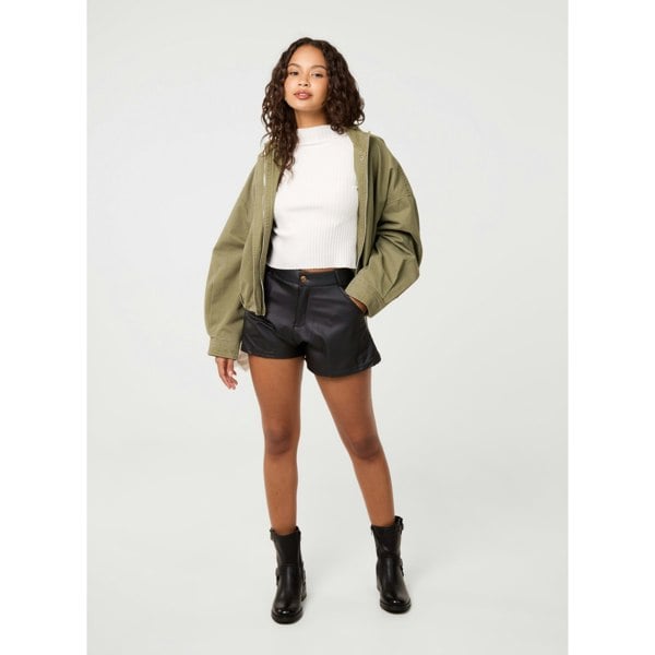 Pink Vanilla PU Shorts