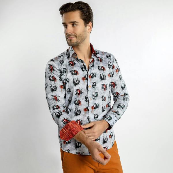 MISTY MUSTANGS AND MARES HORSE PRINT SHIRT - Premium Men's Patterned Shirt by Claudio Lugli | Bold Design, Tailored Fit, Best Printed Shirts
