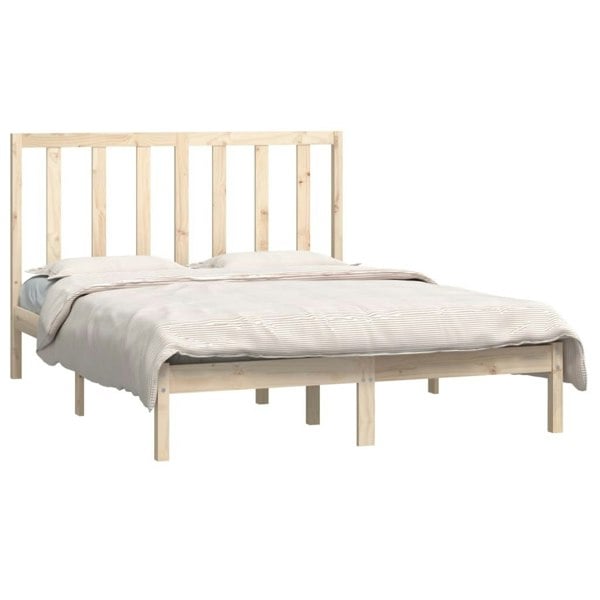 Berkfield Bed Frame Solid Wood Pine 135x190 cm Double