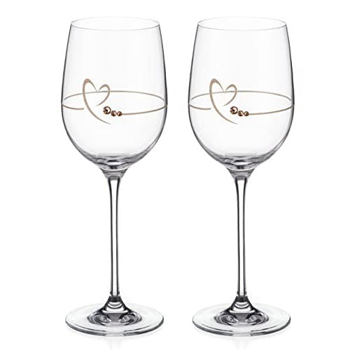 'Heart of Gold' Wine Glasses - Set of 2