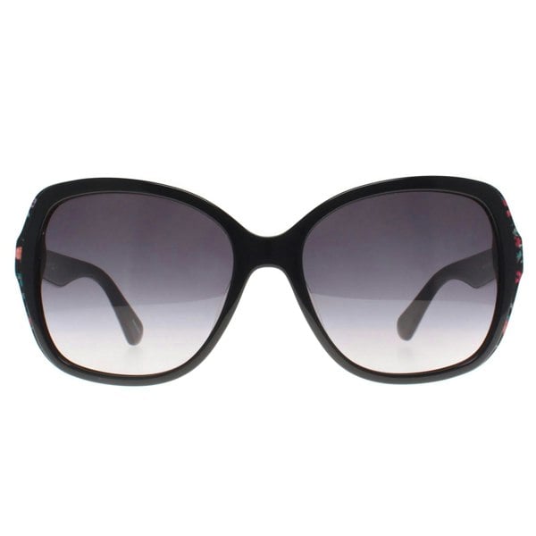 Kate Spade Sunglasses Karalyn/S 7RM 9O Black Pattern Dark Grey Gradient