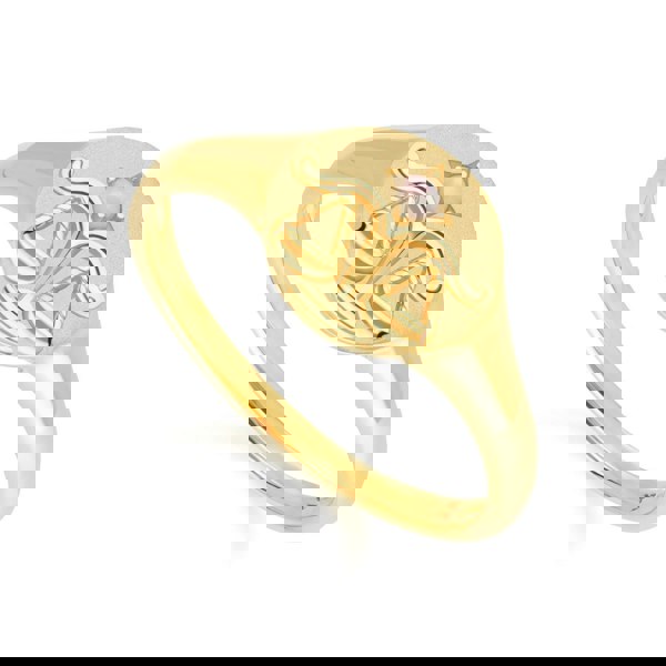 "Zodiac Opal Libra Signet Ring In 9ct Yellow GoldSide  135R2087019