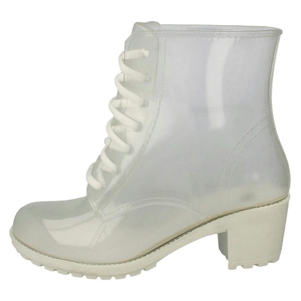 Spot On Ladies Spot On Mid Heel Wellington