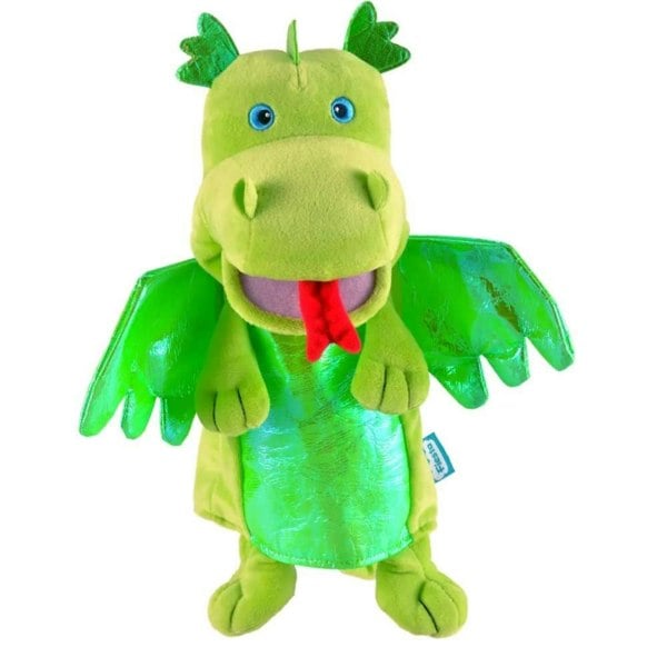 Fiesta Crafts Green Dragon Hand Puppet