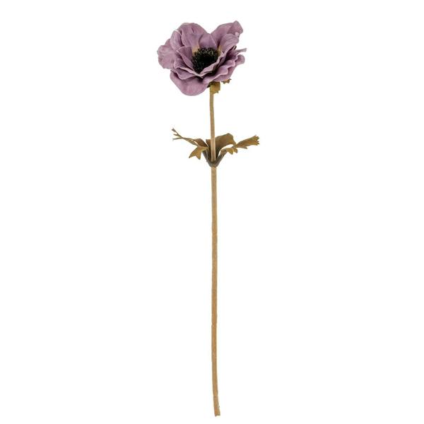 Wyld Haus Set of 3 Artificial Flowers Purple Anemone Stems