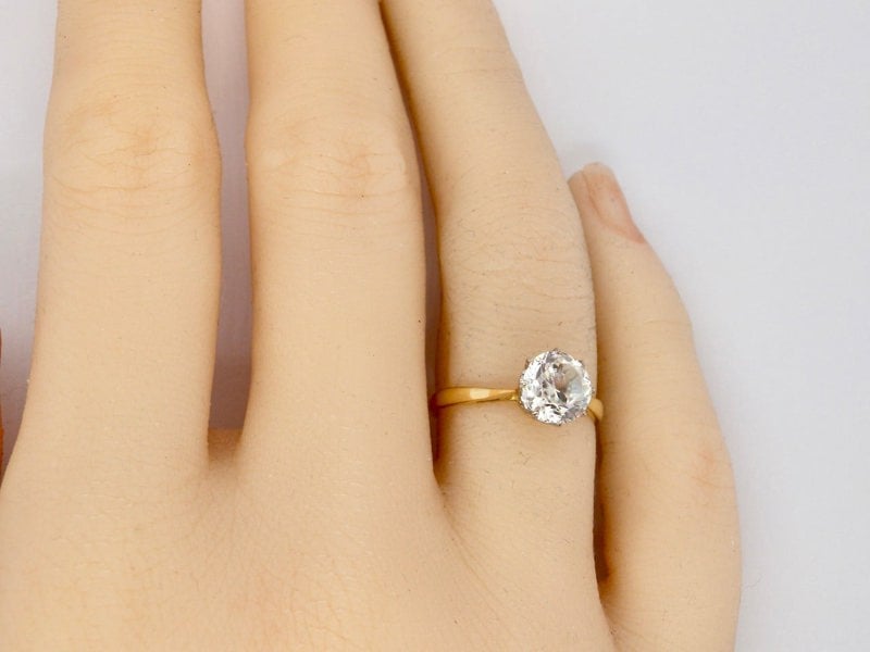 Vintage Tom A vintage white Zircon dress ring