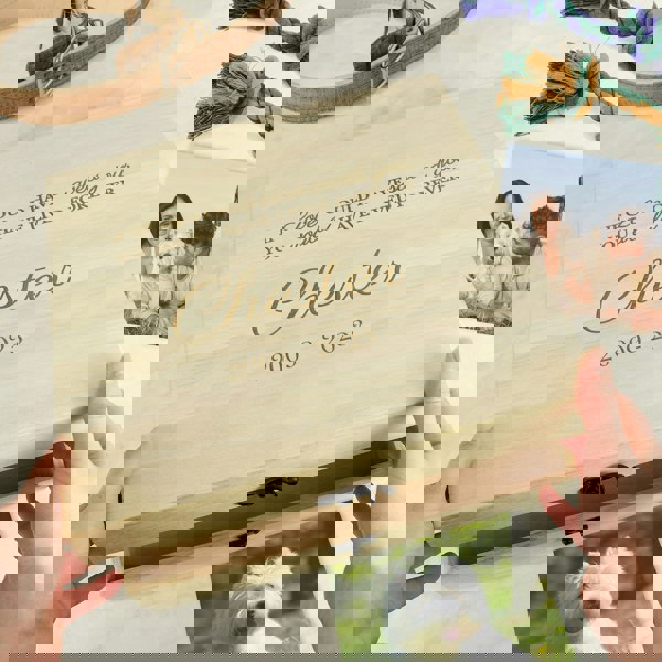 Personalised Memento Company Personalised Pet Memorial Large Wooden Keepsake Box