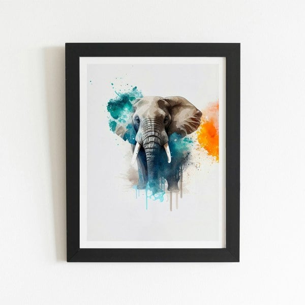 Warren Reed Majestic Elephant Splashart Art Prints