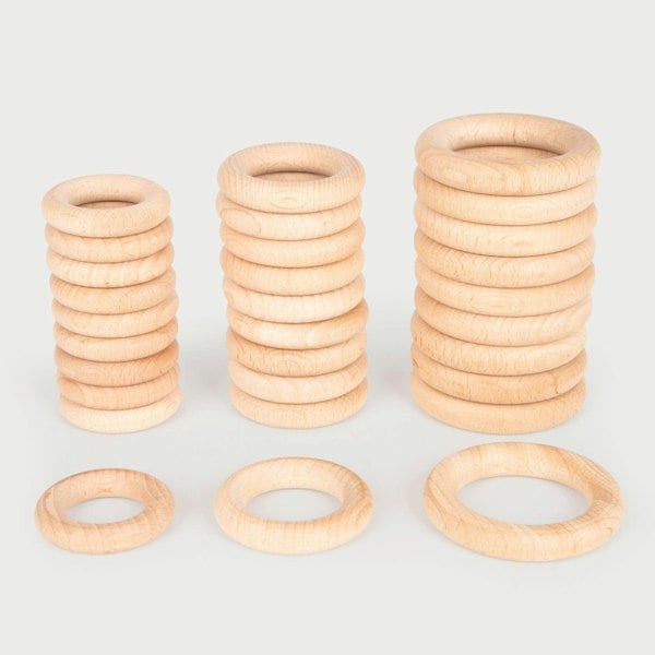 tickit Natural Wooden Rings