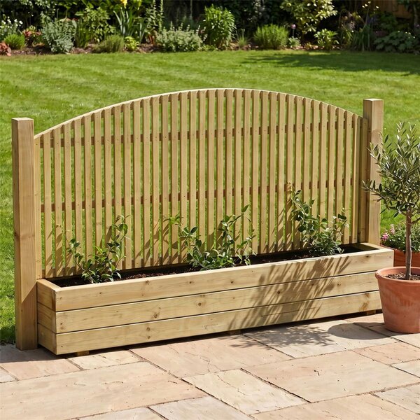 Premier Garden Supplies Florence Fence Panel Topper Garden Trellis 6ft x 1-4ft Decorative Arched Fencing Wall-Mount Privacy Balcony Patio Screen - Wood - 3, 4 or 5 - 3 Pack Height: 2ft x Width: 6ft (182.8cm) x 3 Pack