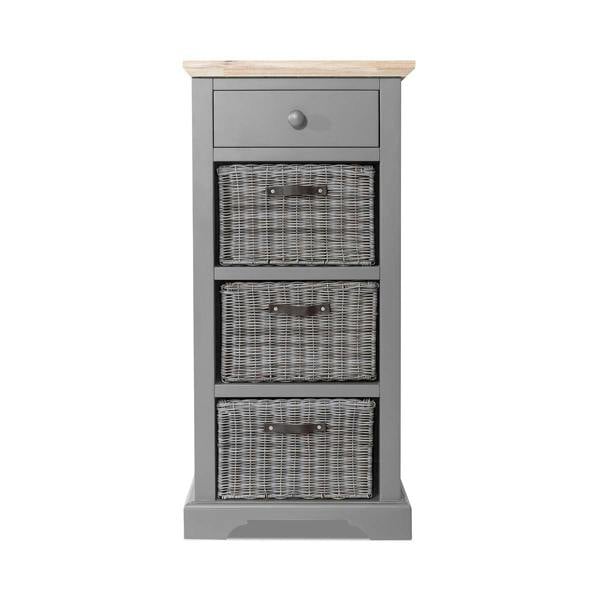 Statement Furniture Florence Tallboy with Drawer and 3 Storage Baskets