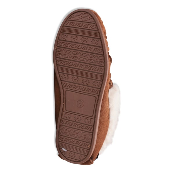 Nordvek Womens Sheepskin Suede Moccasin Slippers