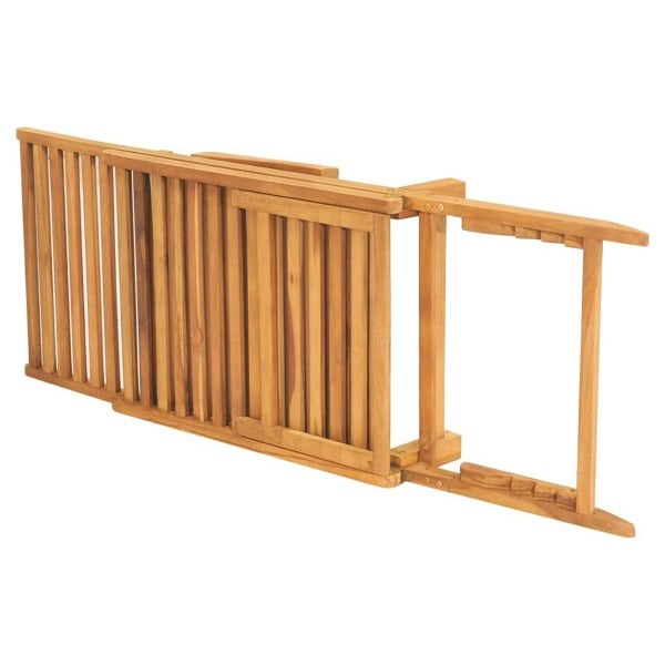 Berkfield Sun Lounger Solid Teak Wood