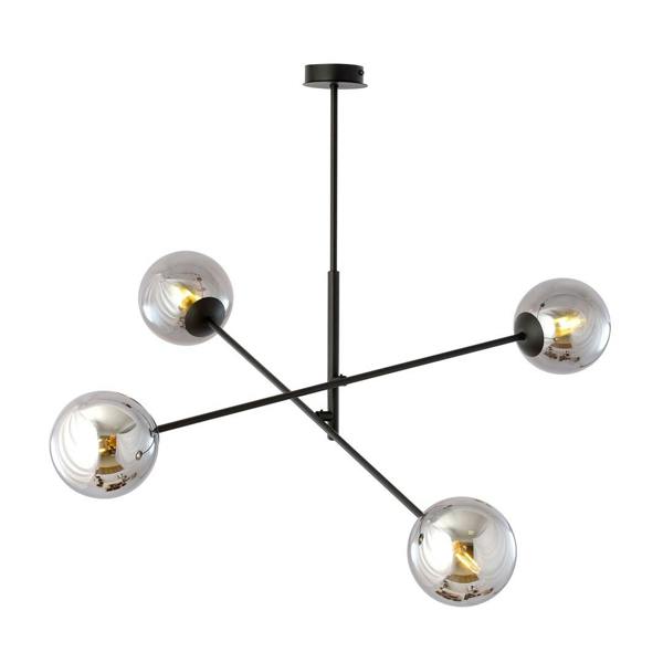 Emibig LINEAR Pendant lamp 4 x E14 Black with Graphite Shade