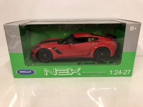 chevrolet corvette z06 red 1:24-7 scale welly 24085 new boxed