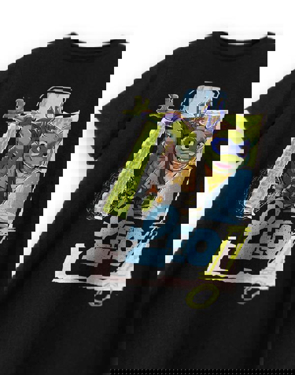 Teenage Mutant Ninja Turtles Boys Black Leo Short Sleeved T-Shirt