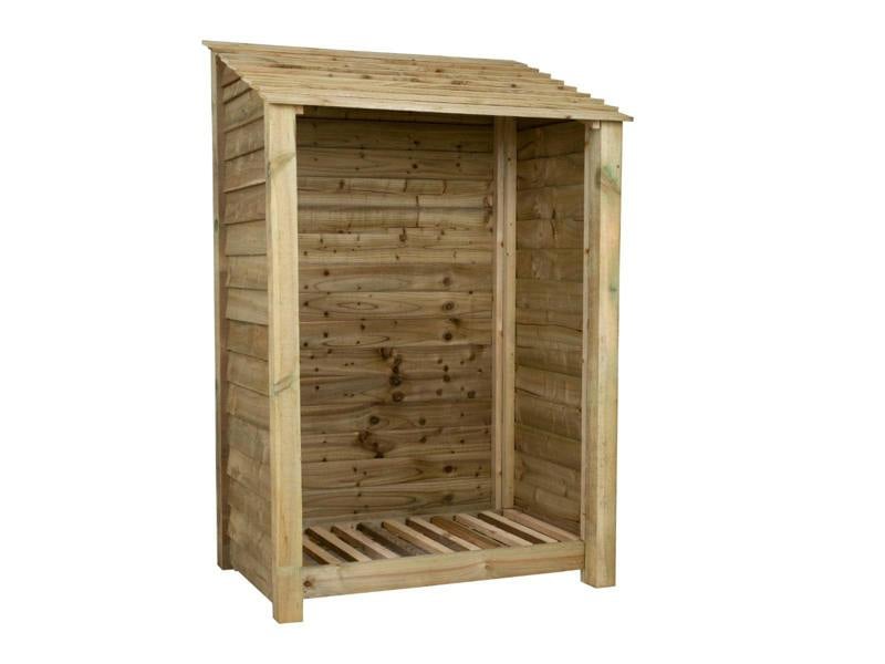 Arbor Garden Solutions Wooden Log Store W-119cm, H-126cm Or 180cm, D-88cm