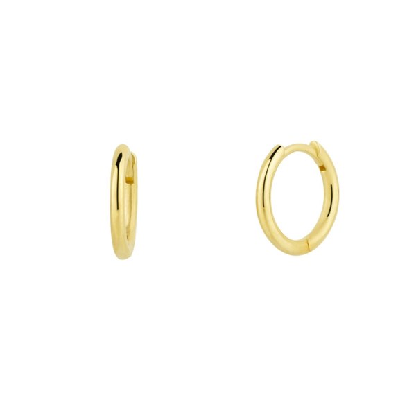 Spero London Fine 14ct Solid Gold Hoop Earrings