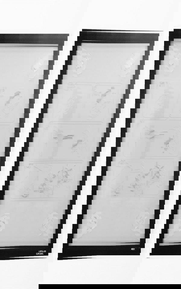 Durable DURAFRAME Wallpaper Self Adhesive Magnetic Signage Frame | A4 Black