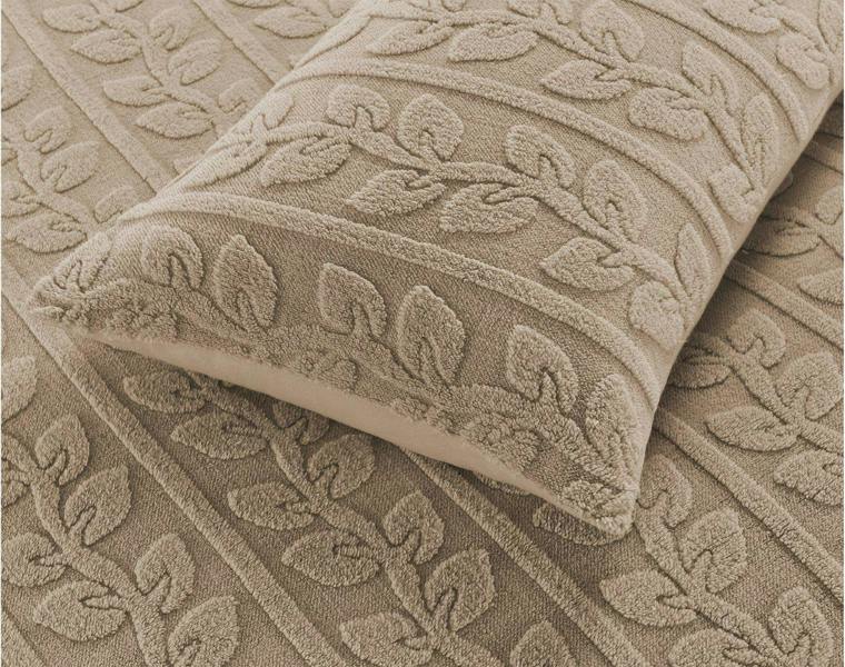 Leaves Teddy Beige Duvet Cover Set