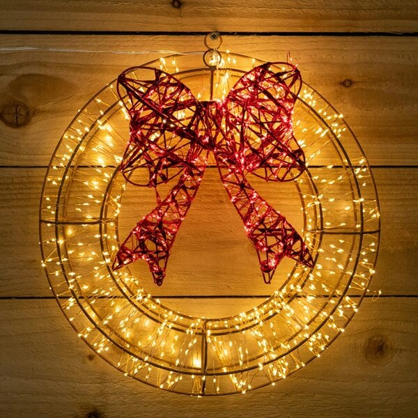 Samuel Alexander 38cm Galaxy Light Up Christmas Wreath with 960 LEDs & Timer