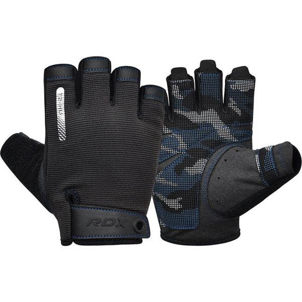 RDX Sports GYM TRAINING GLOVES T2 HALF BLUE