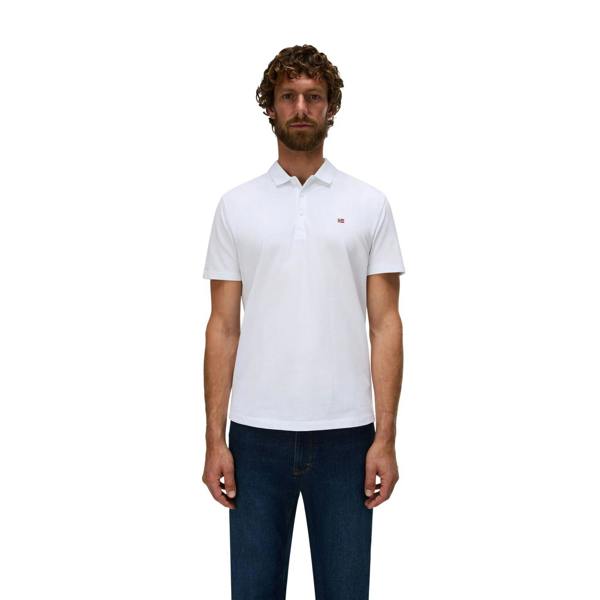 Napapijri Mens Regular Polo Shirt - Bright White - 