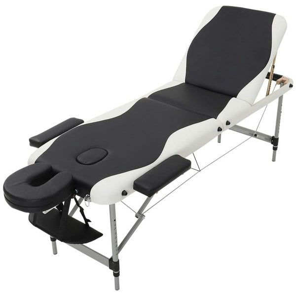 Leather Upholstered Adjustable Massage Bed Bedroom Furniture Living and Home
