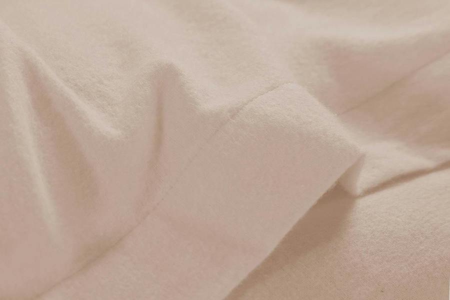 Plain Dye Flannelette Latte Duvet Cover Set