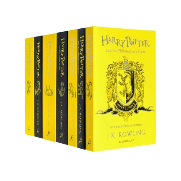 Harry Potter Hufflepuff House Editions PAPERBACK Box Set: J.K. Rowling - 7 book Set