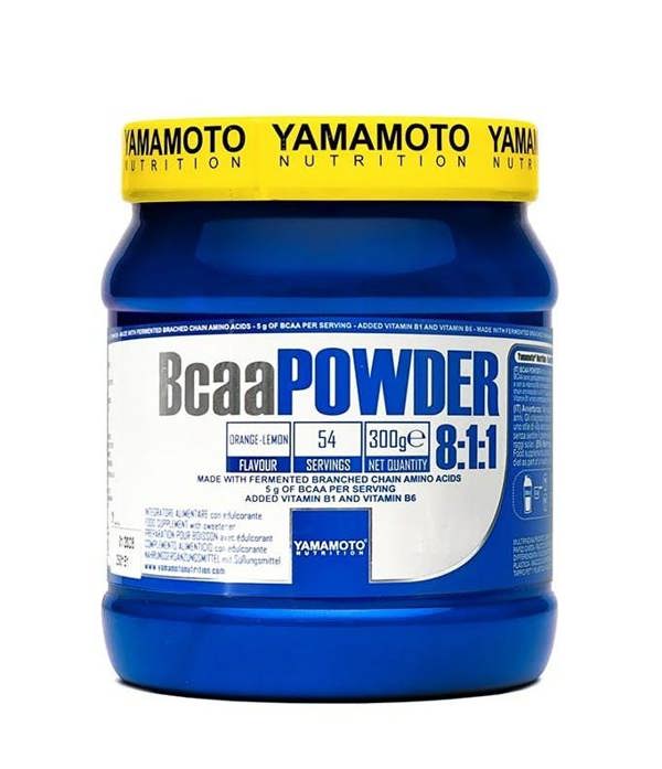 Yamamoto Nutrition BCAA Powder 8:1:1, Orange Lemon - 300g