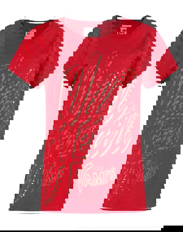 The Vamps Girls Red Short Sleeved T-Shirt
