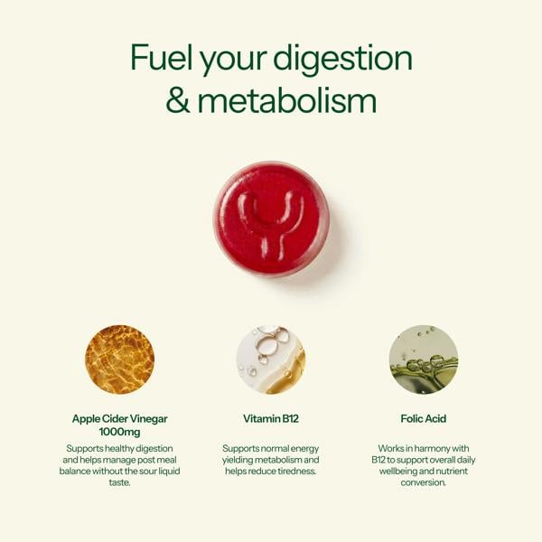 Yumi Nutrition Apple Cider Vinegar Gummies with B12 & Folic Acid