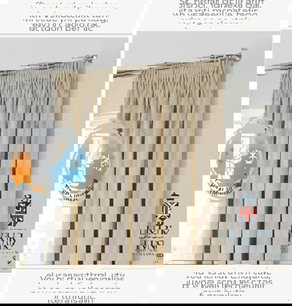 Luxury Living Montreal Taped Top Curtains