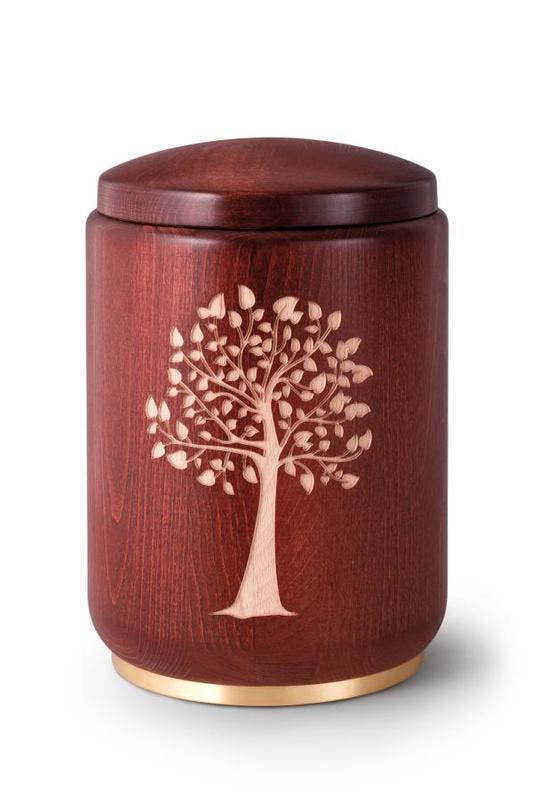 Memorials Direct Wooden Urn (Stained Mahogany)