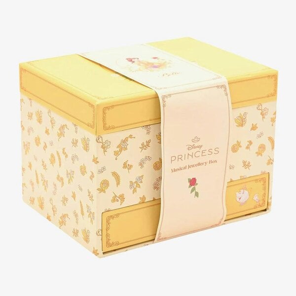 T. H. Baker Disney Belle Pastel Princess Musical Jewellery Box DI2337