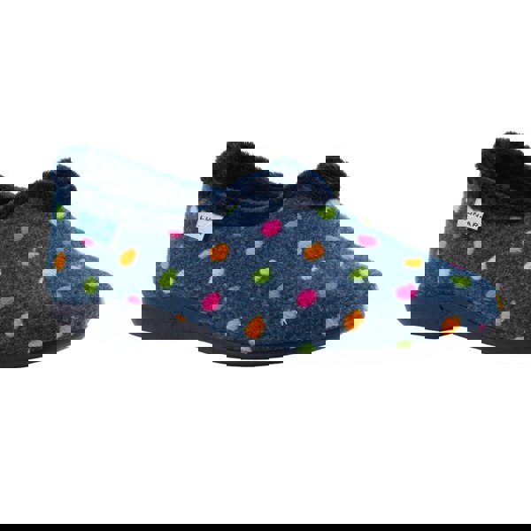 Lunar Womens/Ladies Studio Slippers - Navy