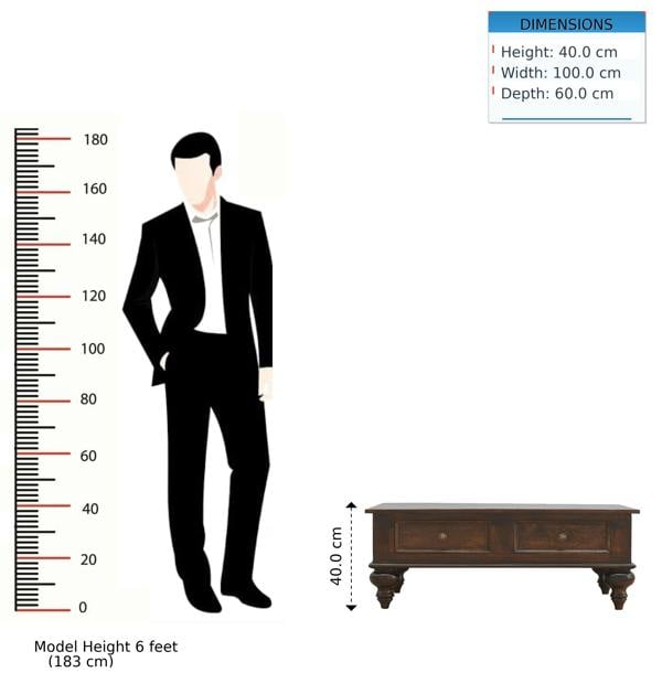 Artisan Furniture Turned 4 Drawer Coffee Table