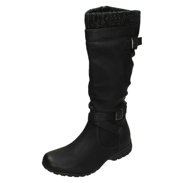 Spot On Ladies Spot On Casual Mid Calf Boots